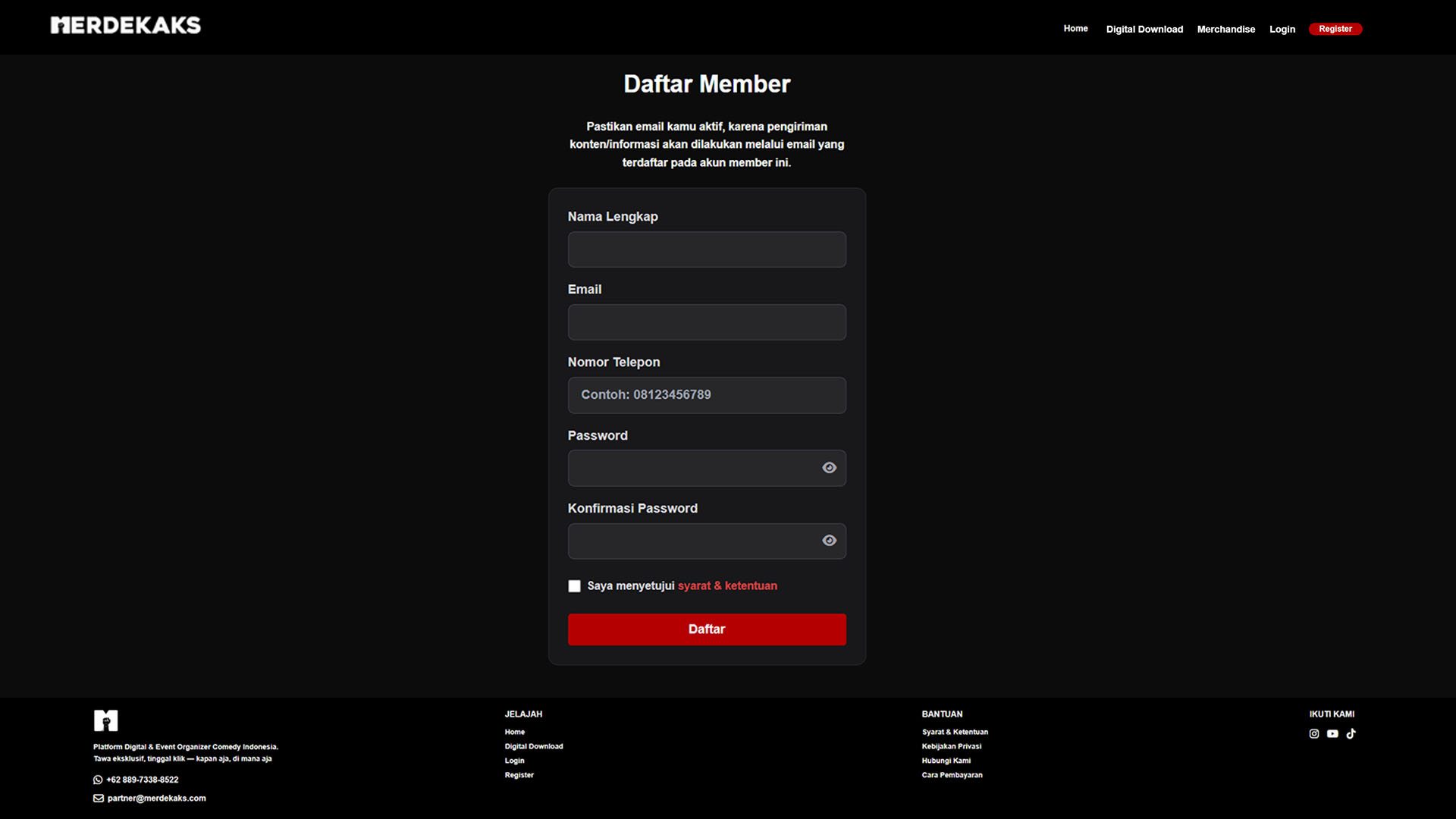 Daftar Member